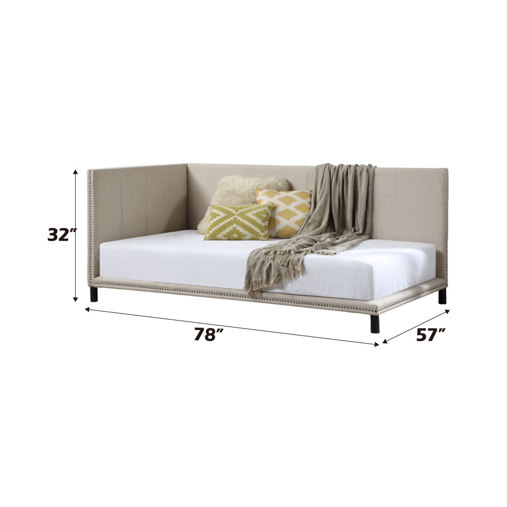 Yinbella - Full Daybed - Beige Linen - Urban Living Furniture (Los Angeles, CA)