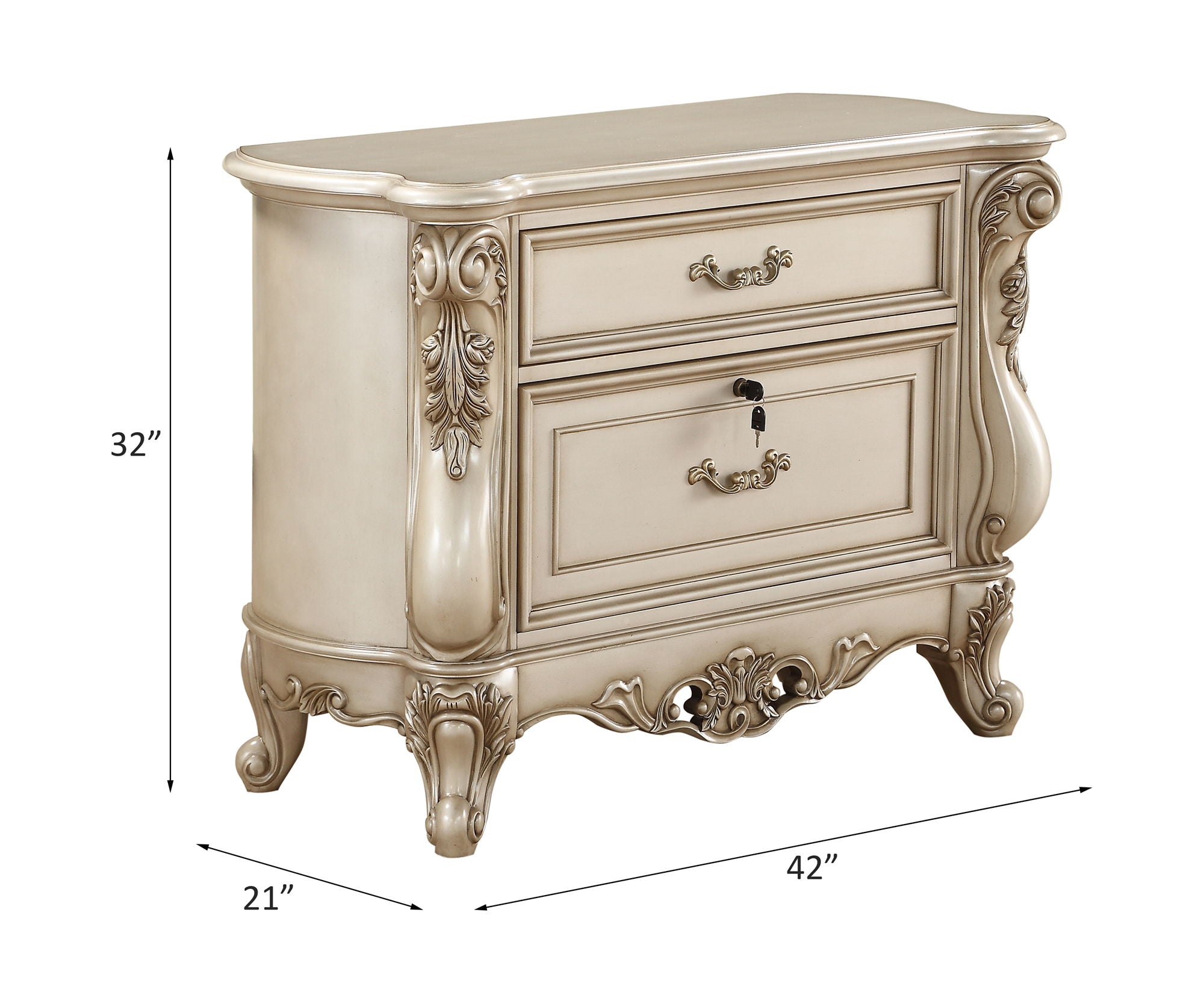 Gorsedd - File Cabinet - Golden Ivory - Urban Living Furniture (Los Angeles, CA)