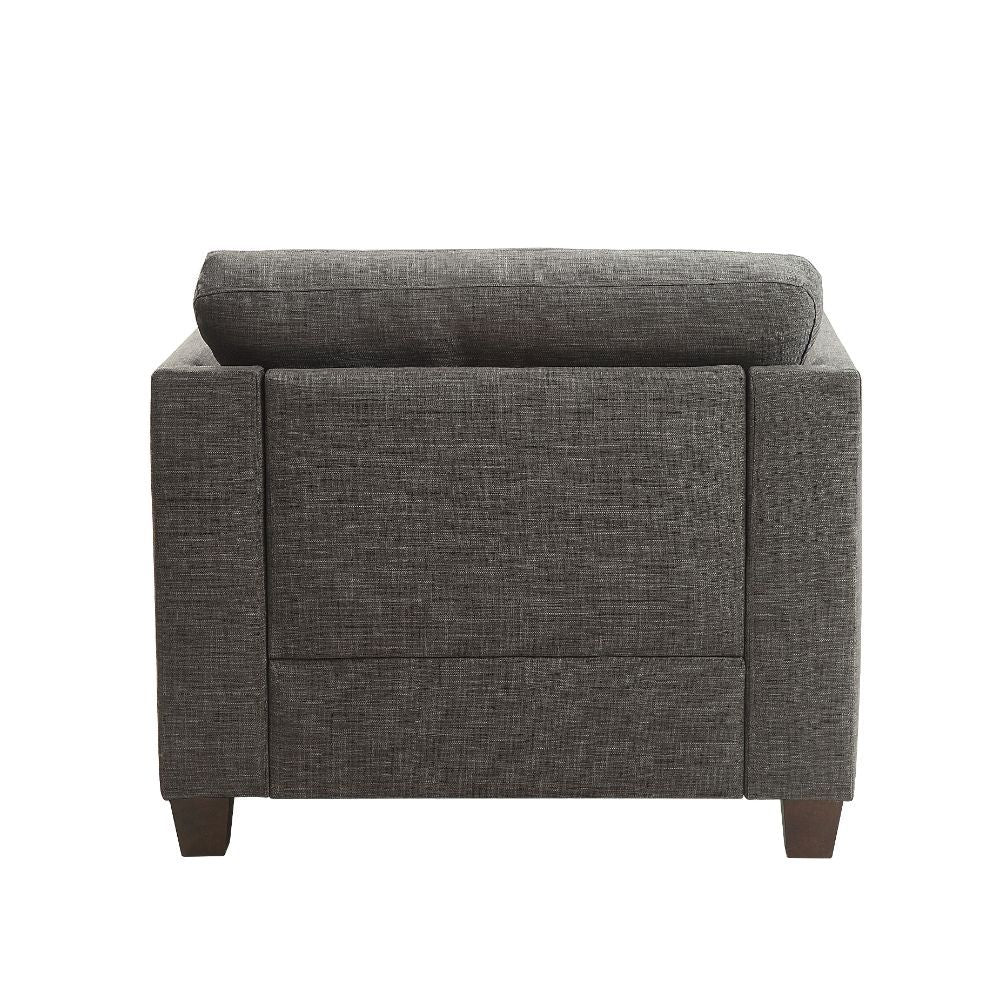 Laurissa - Chair With 3 Pillows - Light Charcoal Linen - Urban Living Furniture (Los Angeles, CA)