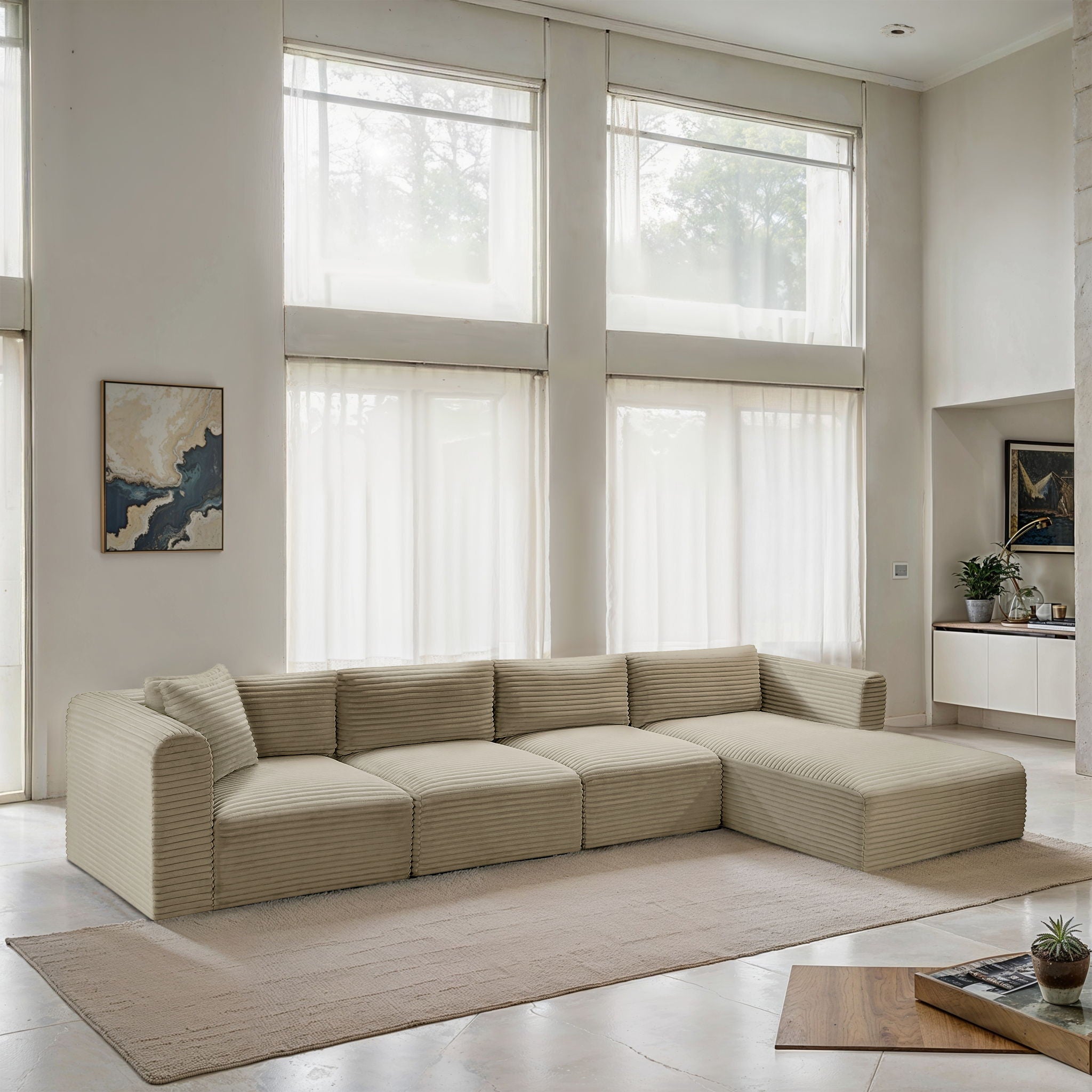 Shaggy - 4 Piece Modular Sectional - Urban Living Furniture (Los Angeles, CA)