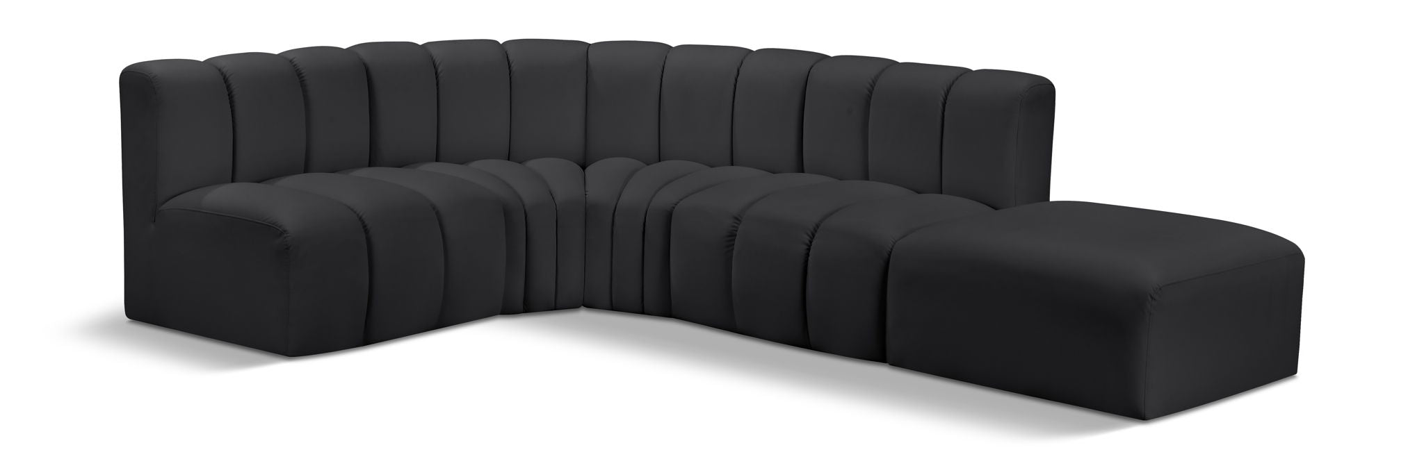 Arc - Faux Leather 5 Piece Corner Modular Sofa - Urban Living Furniture (Los Angeles, CA)