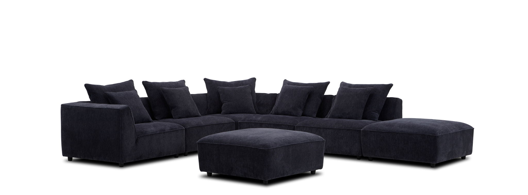 Recess - Ottoman With Casters - Reptile Blue - Urban Living Furniture (Los Angeles, CA)