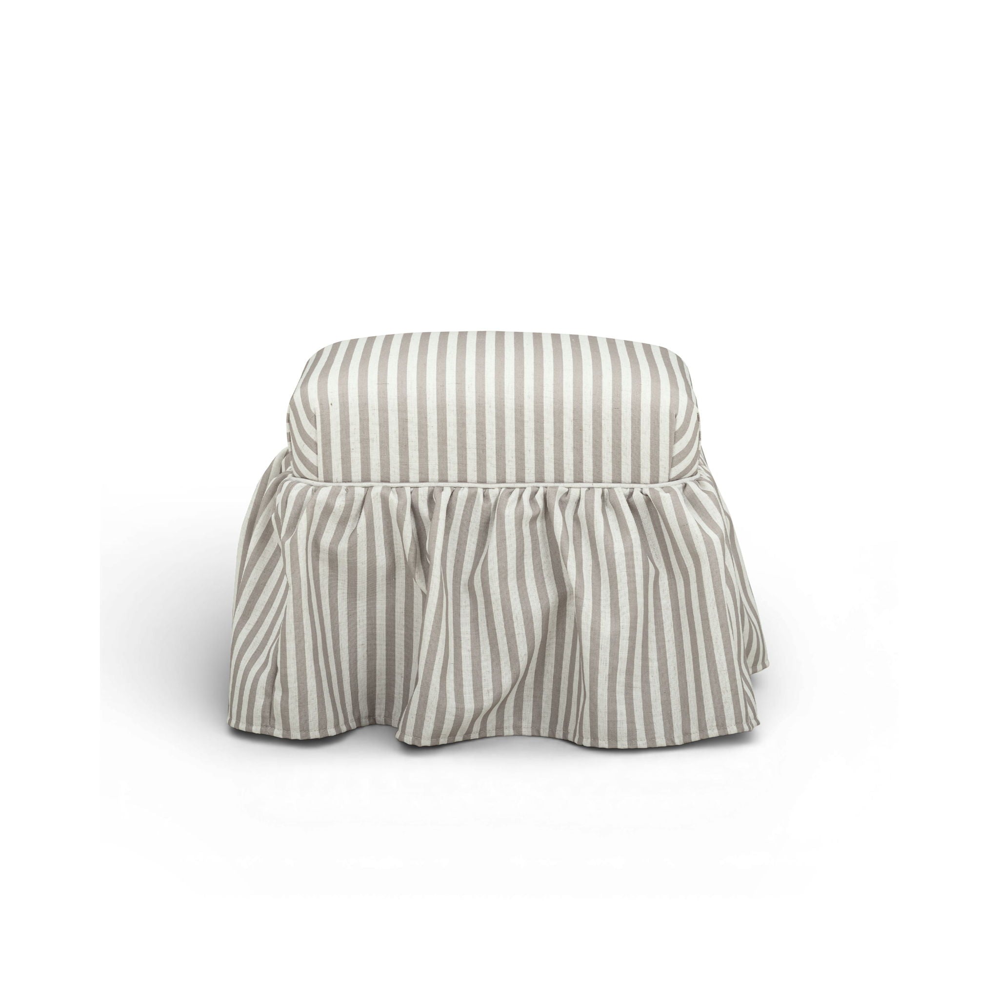 Gertrude - Striped Linen Ottoman - Urban Living Furniture (Los Angeles, CA)