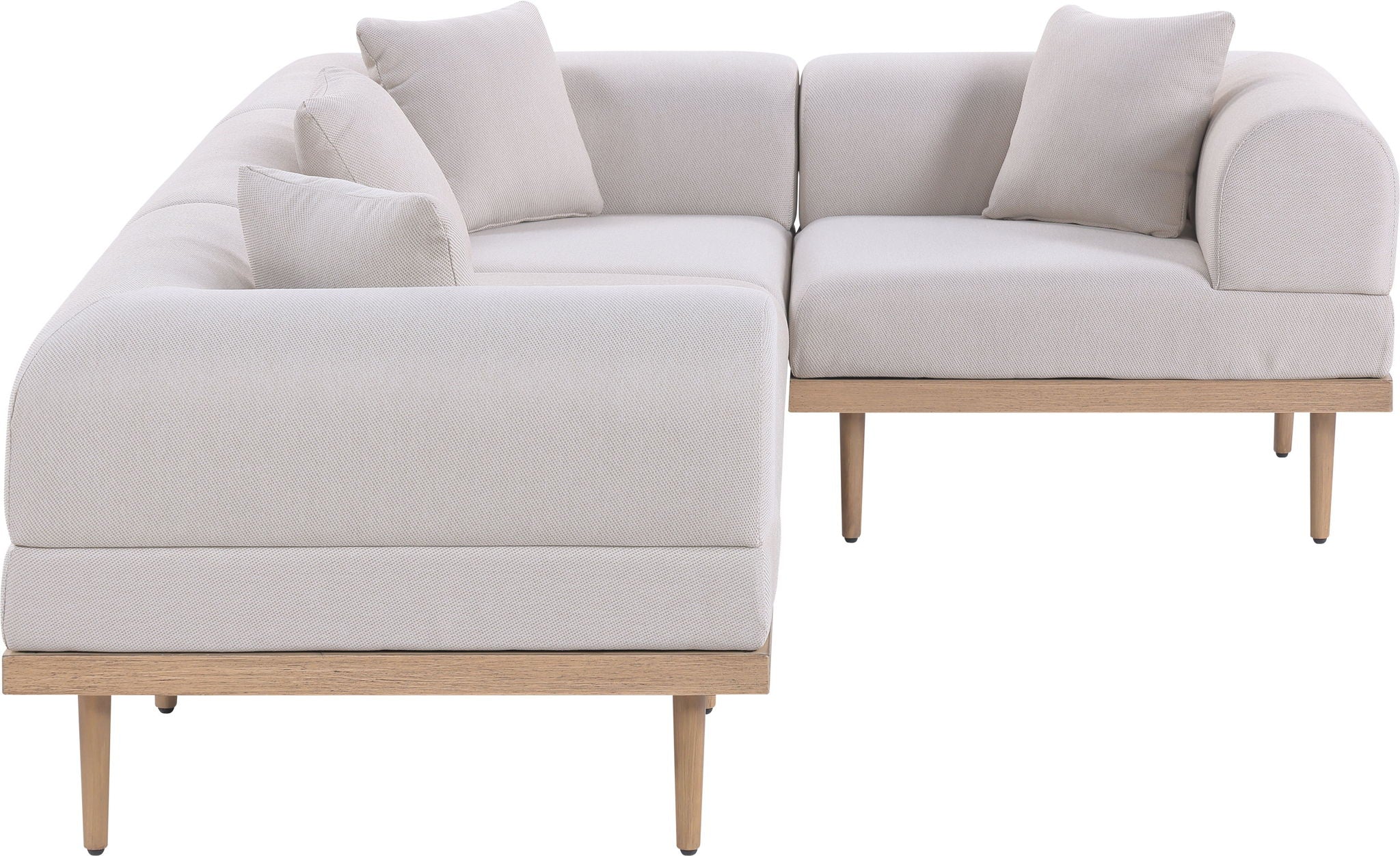 Laguna - 4 Piece 106.5" Upholstered Outdoor Patio Modular Sectional - Urban Living Furniture (Los Angeles, CA)