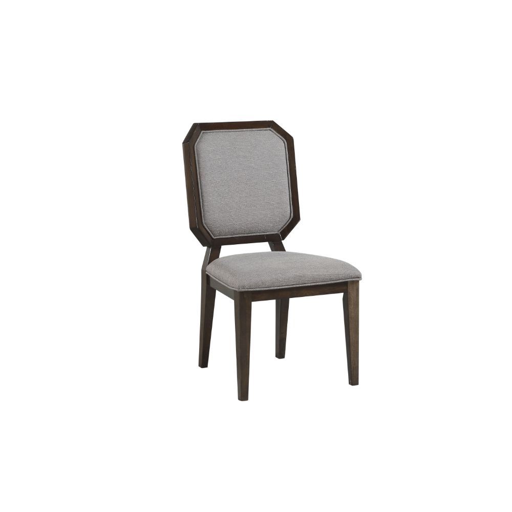 Selma - Side Chair (Set of 2) - Gray Fabric & Tobacco - Urban Living Furniture (Los Angeles, CA)