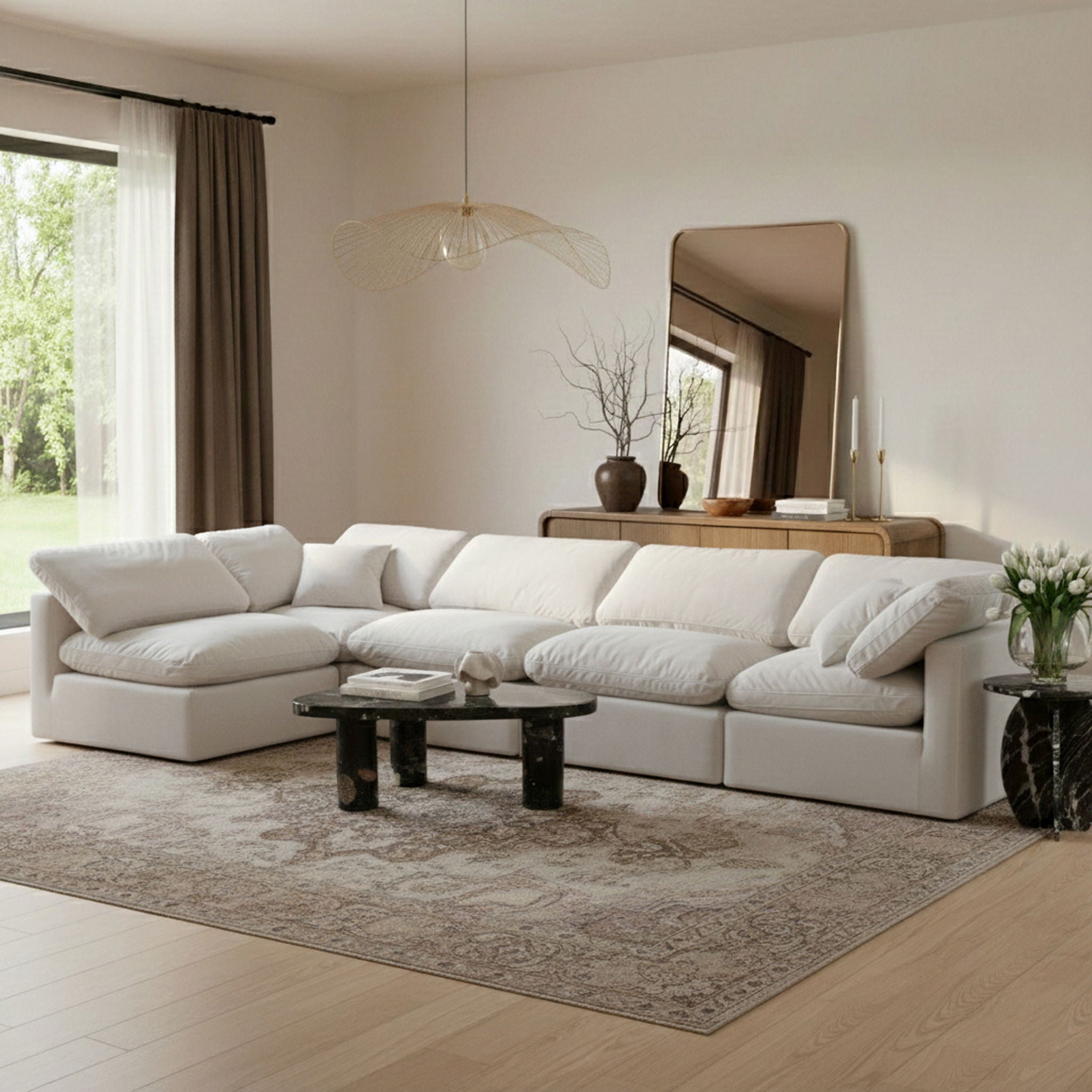 Indulge - Velvet 5 Piece Modular Sectional - Urban Living Furniture (Los Angeles, CA)
