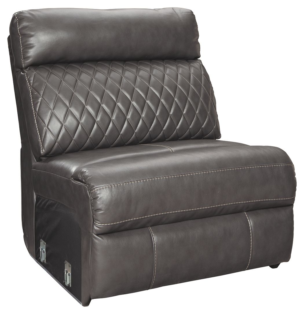 Samperstone - Gray - Armless Chair - Urban Living Furniture (Los Angeles, CA)