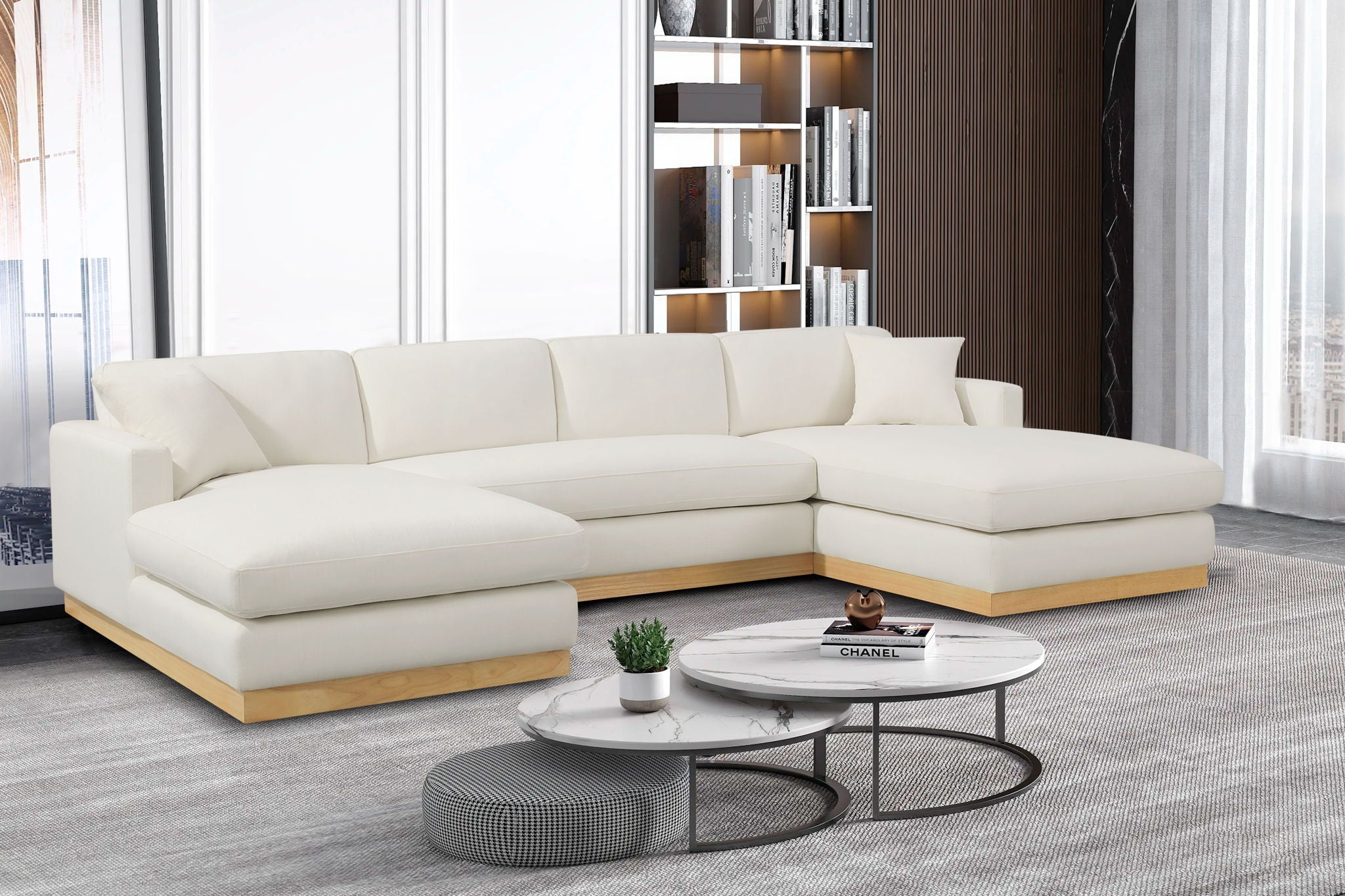 Johanna - 3 Piece Sectional - Natural Base