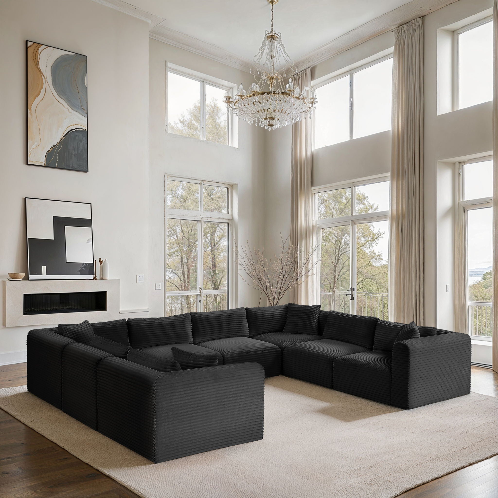 Shaggy - 8 Piece Modular U-Shaped Sectional - Urban Living Furniture (Los Angeles, CA)