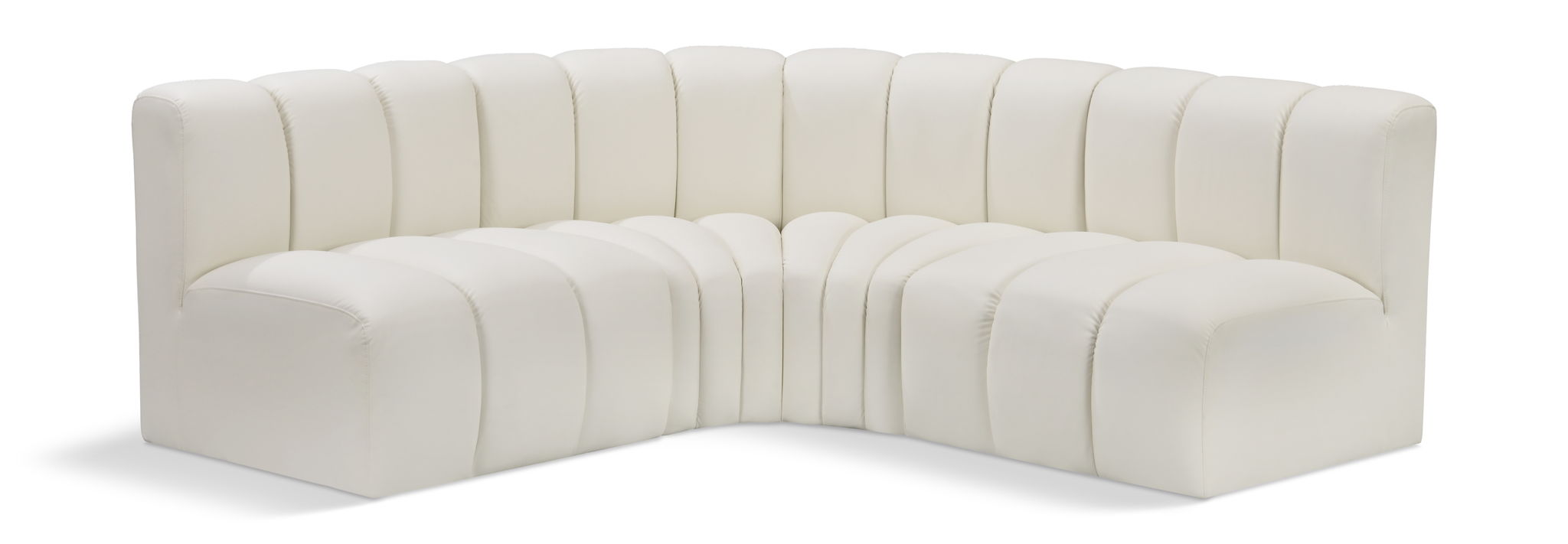 Arc - Faux Leather 4 Piece Corner Modular Sofa - Urban Living Furniture (Los Angeles, CA)