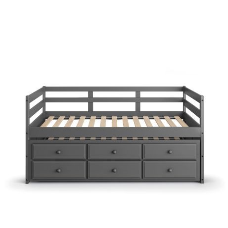 Darcie - Daybed With Trundle & Storage - Gray - Urban Living Furniture (Los Angeles, CA)