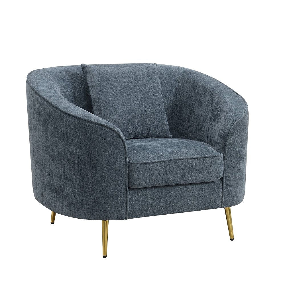 Nakendra - Chair With Pillow - Cobalt Blue Chenille - Urban Living Furniture (Los Angeles, CA)