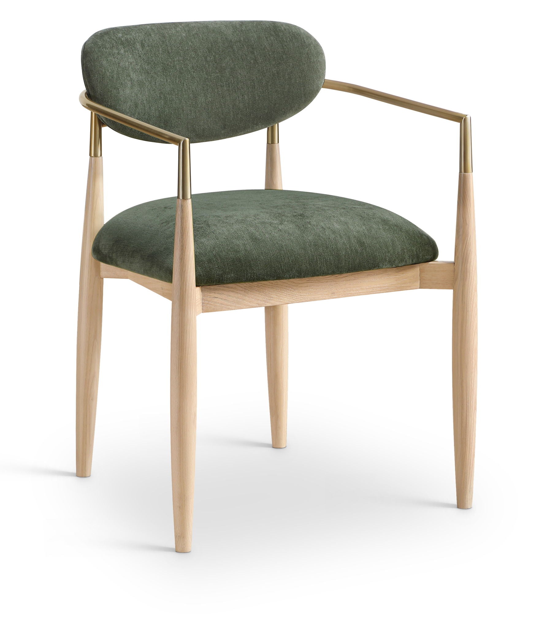 Riccio - Fabric Dining Arm Chair (Set of 2) - Natural Frame - Urban Living Furniture (Los Angeles, CA)