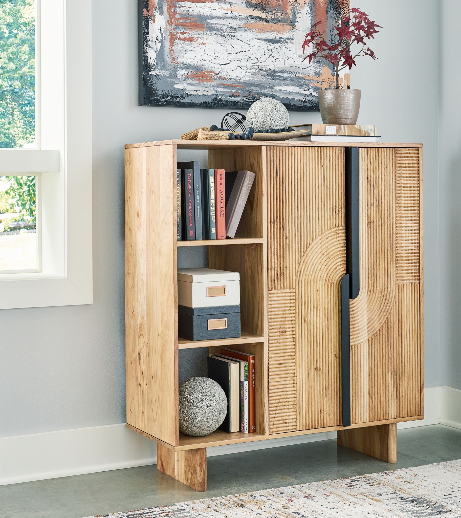 Kierwell - Natural - Accent Cabinet - Urban Living Furniture (Los Angeles, CA)