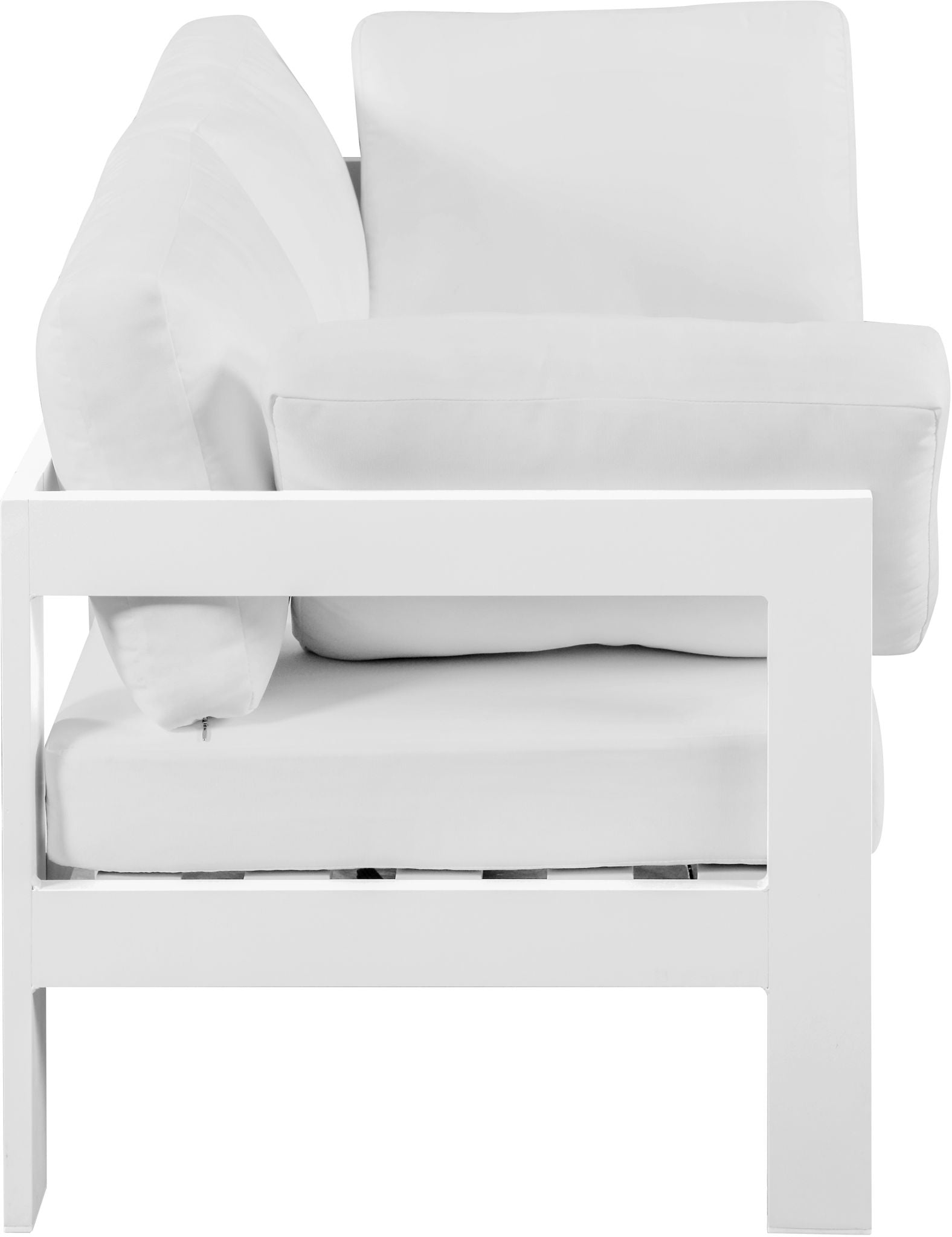 Nizuc - Outdoor Patio 2 Seat Modular Sofa With White Frame - Urban Living Furniture (Los Angeles, CA)