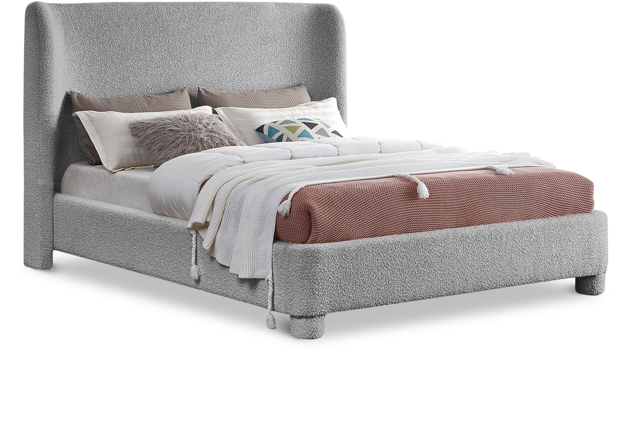 Penny - Boucle Fabric Bed - Urban Living Furniture (Los Angeles, CA)