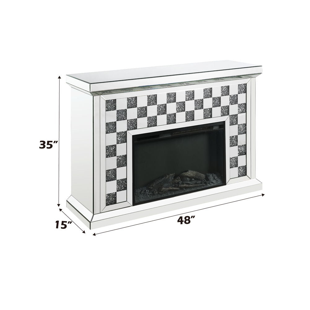 Noralie - Fireplace - Faux Diamonds & Mirrored - Urban Living Furniture (Los Angeles, CA)