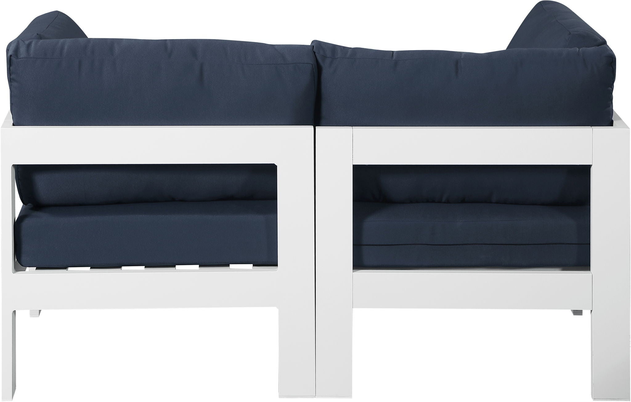 Nizuc - Outdoor Patio 2 Seat Modular Sofa With White Frame - Urban Living Furniture (Los Angeles, CA)