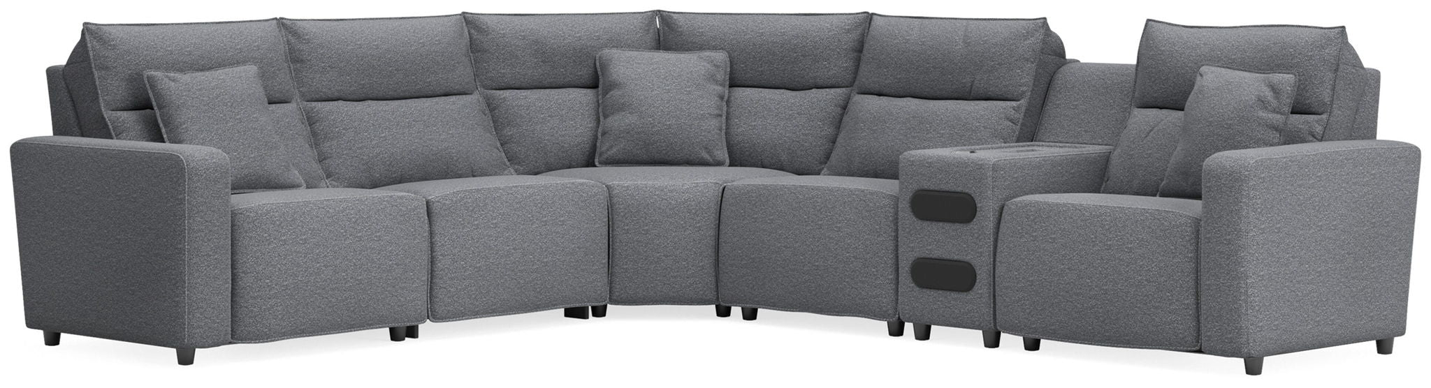 Modmax II - Reclining Sectional - Salt And Pepper - Urban Living Furniture (Los Angeles, CA)