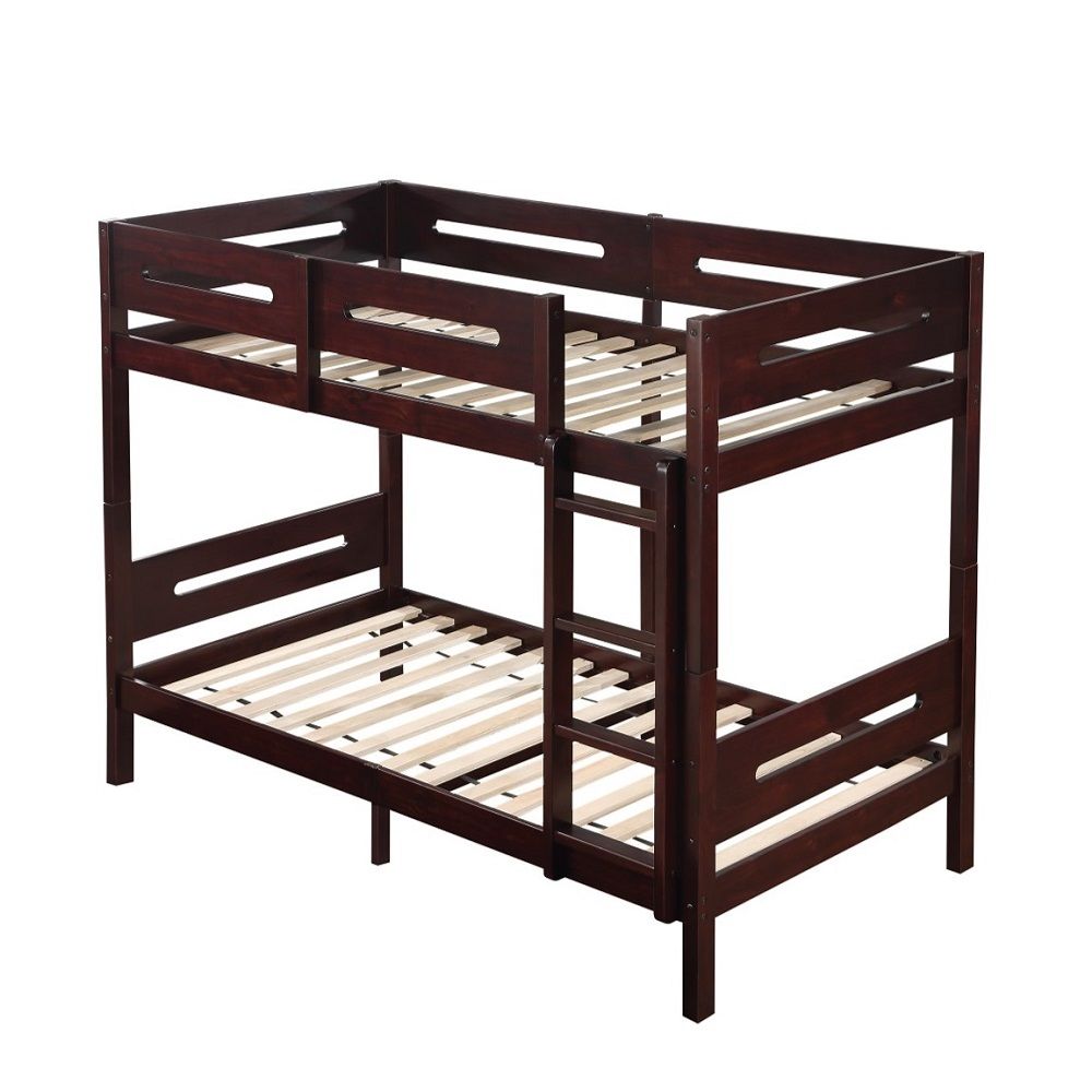 Nissa - Twin Over Twin Bunk Bed - Espresso - Urban Living Furniture (Los Angeles, CA)