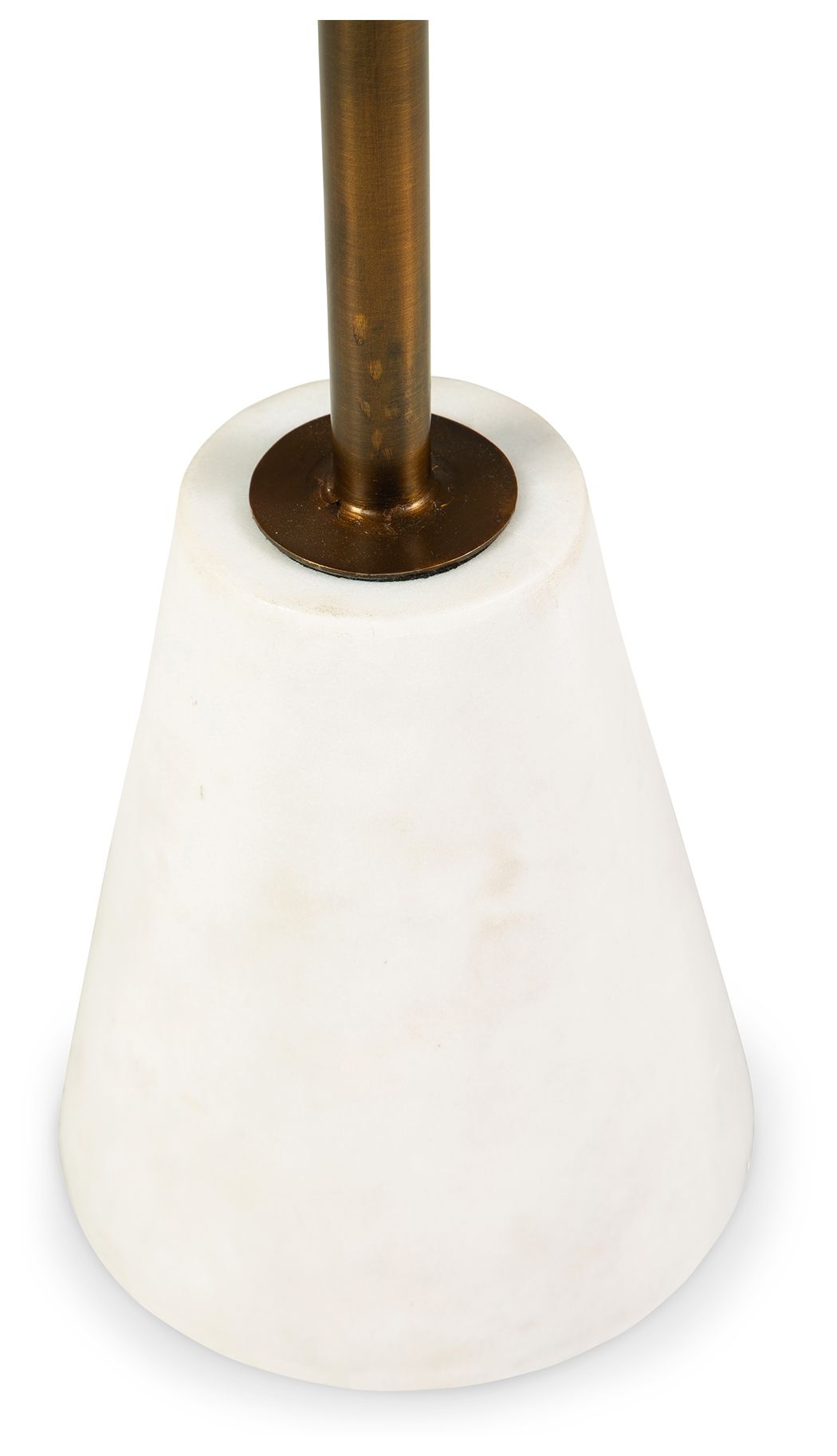 Caramont - Black / White / Gold Finish - Accent Table with White Base - Urban Living Furniture (Los Angeles, CA)