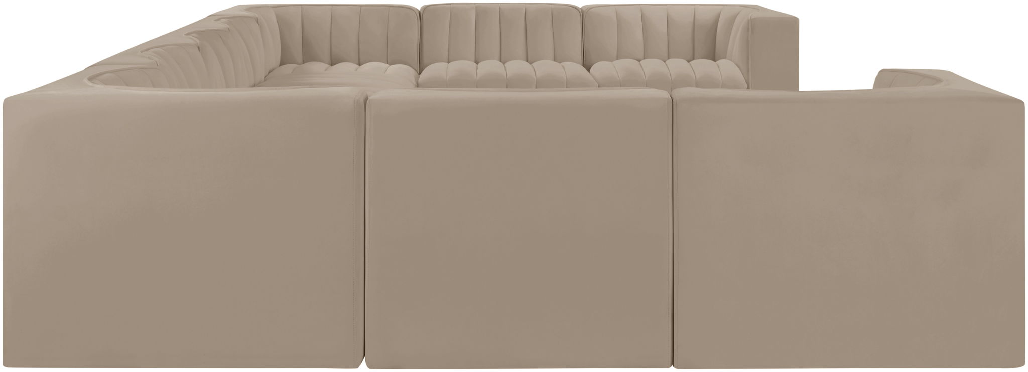 Rummi - Velvet Performance Fabric Upholstered 9 Piece Modular Sectional - Urban Living Furniture (Los Angeles, CA)