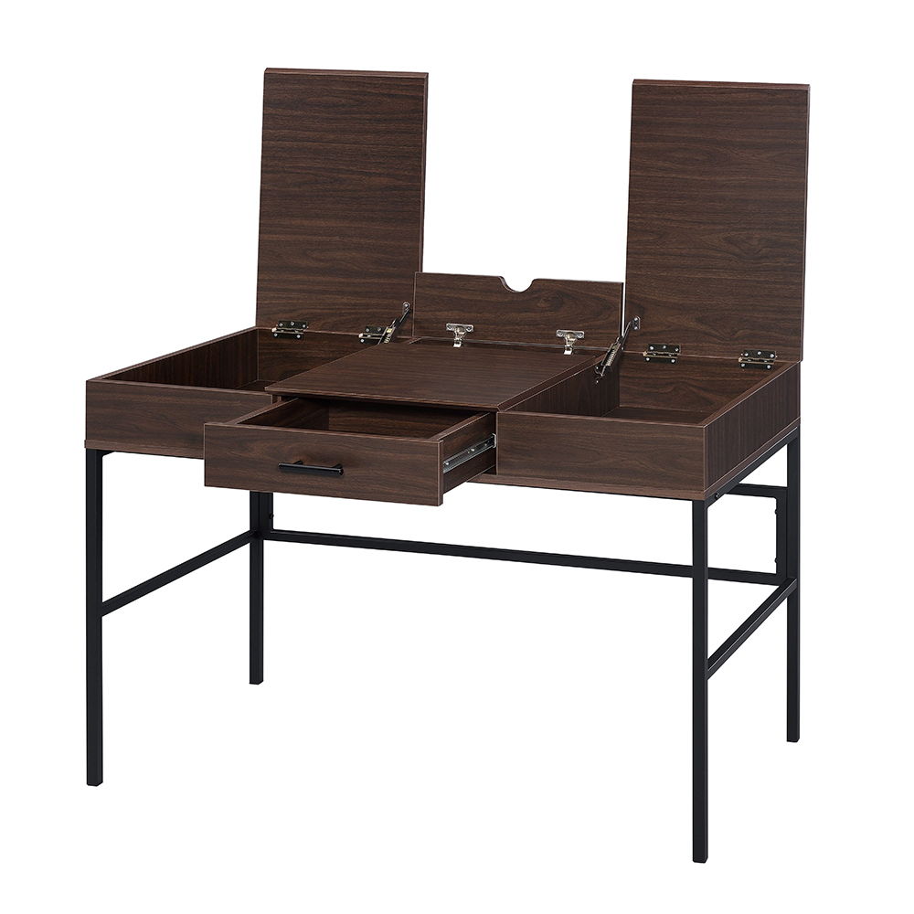Verster - Writing Desk With USB - Oak & Black - Urban Living Furniture (Los Angeles, CA)