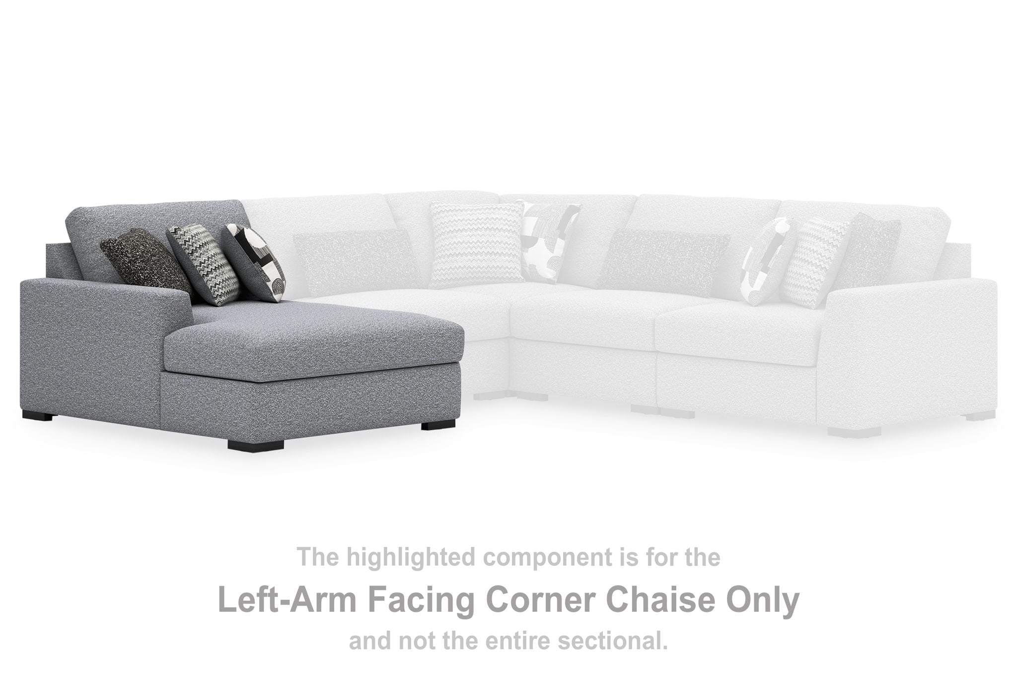 Bealton - Salt And Pepper - LAF Corner Chaise - Urban Living Furniture (Los Angeles, CA)