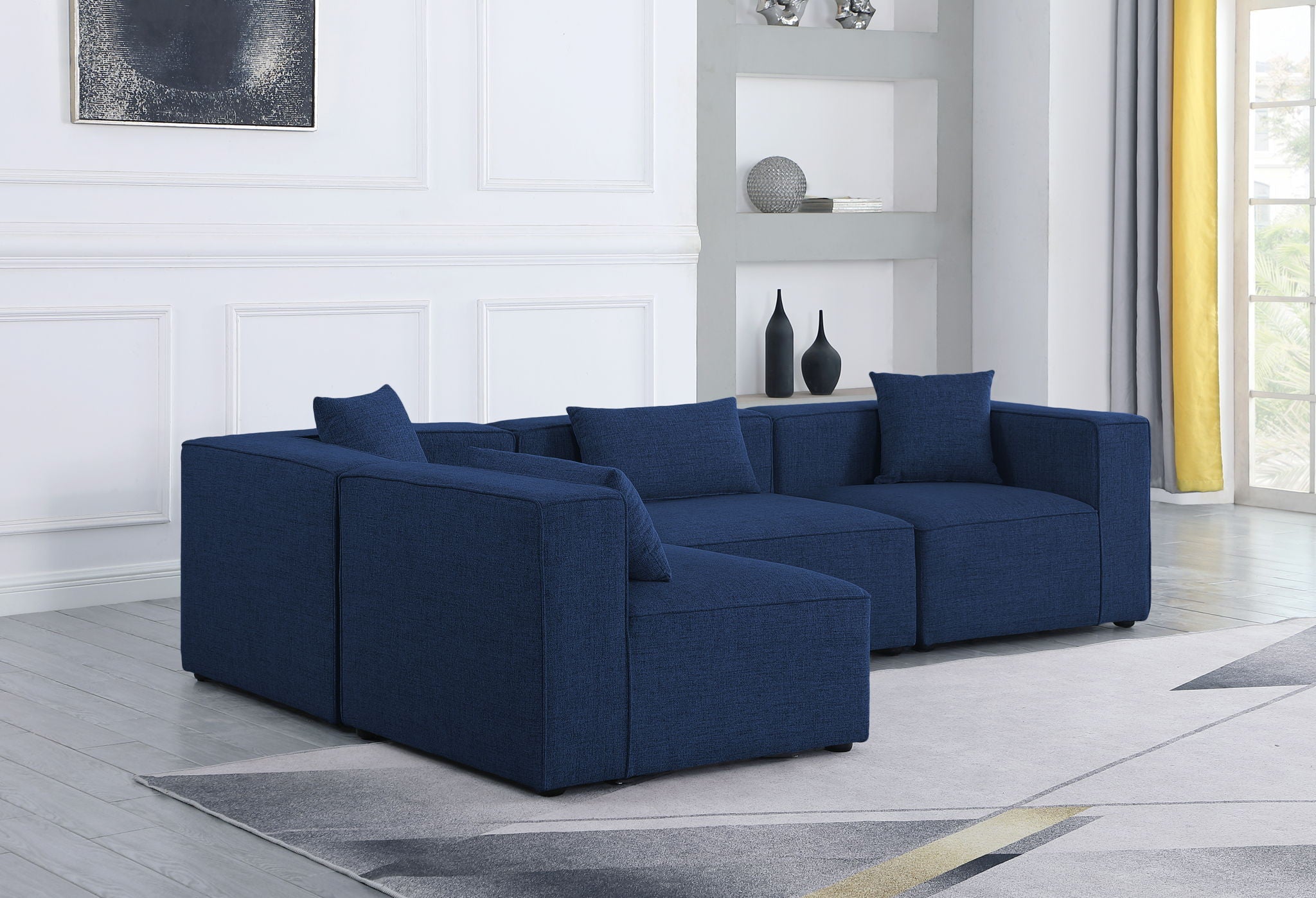 Cube - Linen 4 Piece Modular Corner Sectional - Urban Living Furniture (Los Angeles, CA)