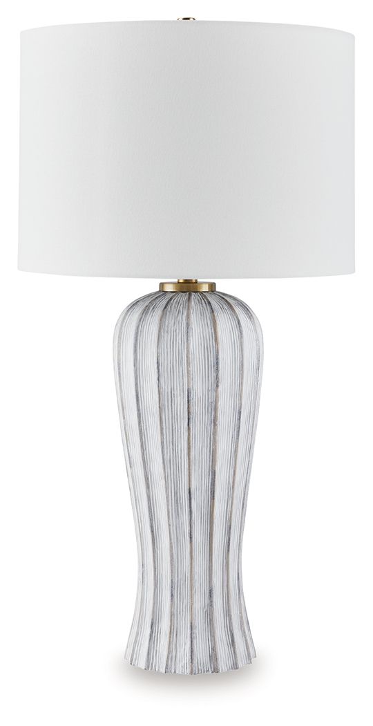 Lanwell - Antique Gray - Poly Table Lamp - Urban Living Furniture (Los Angeles, CA)