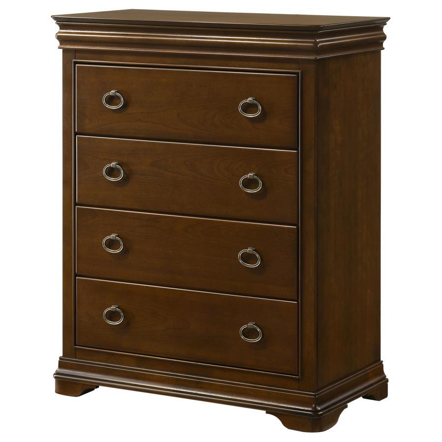 Garland - 4-Drawer Bedroom Chest Of Drawers - Brown Cherry - Urban Living Furniture (Los Angeles, CA)