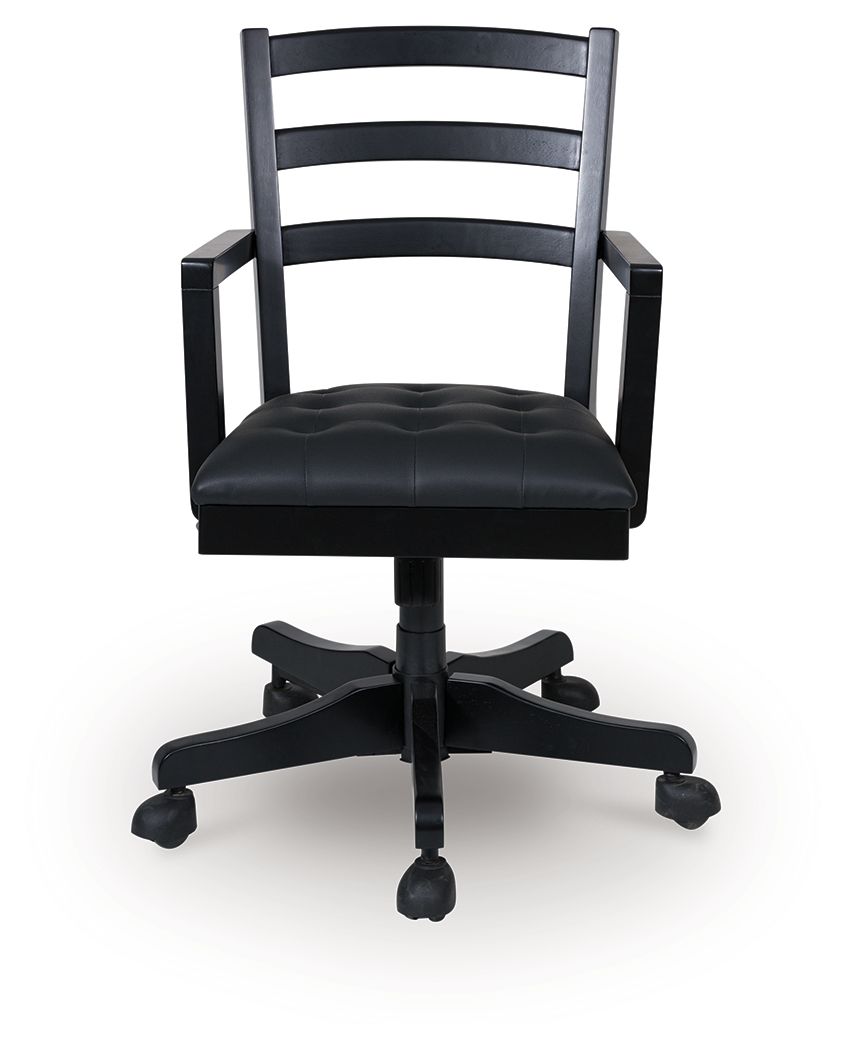 Wildenauer - Brown / Black - Home Office Swivel Desk Chair - Urban Living Furniture (Los Angeles, CA)