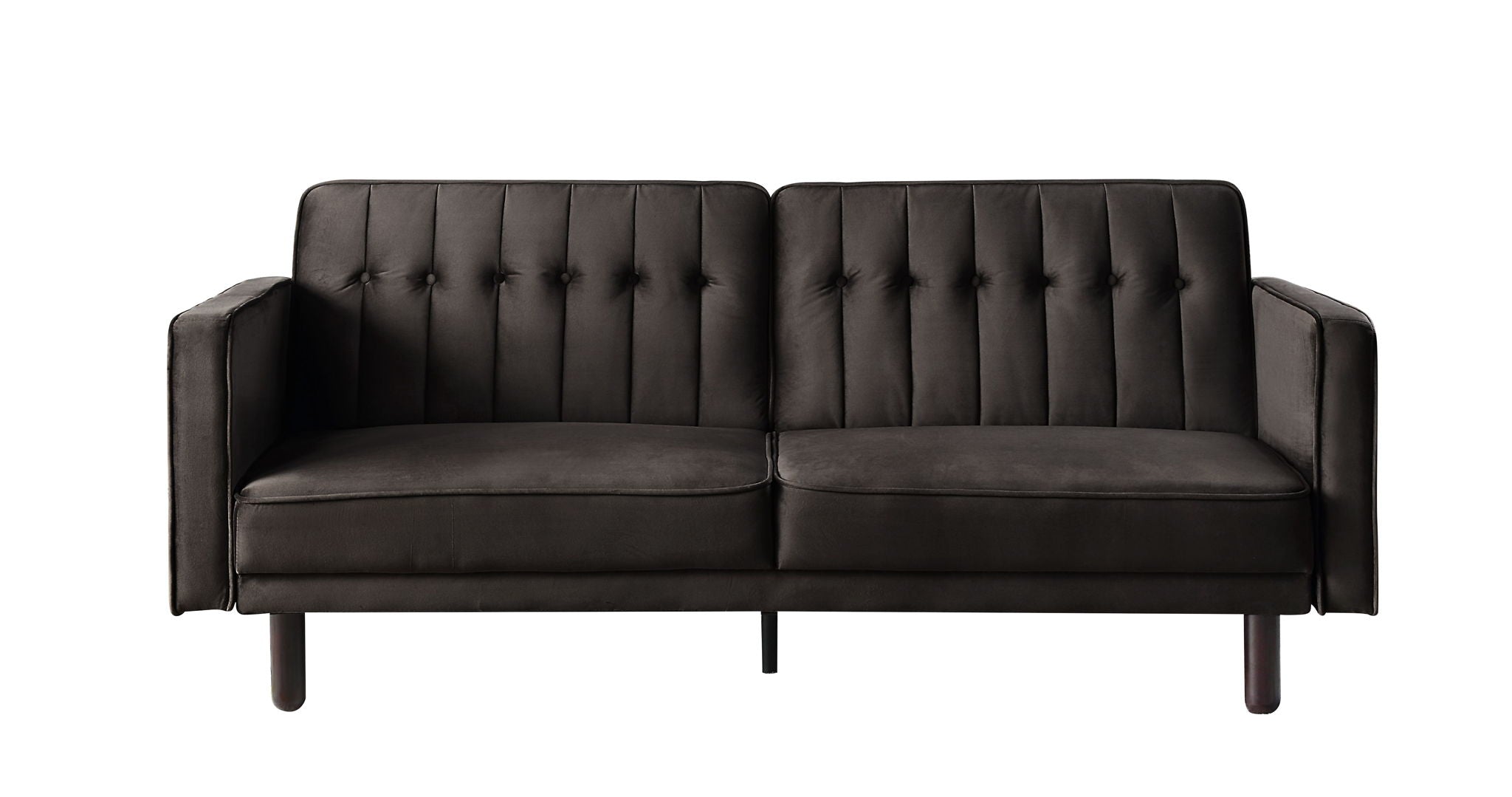 Qinven - Adjustable Sofa - Dark Brown Velvet