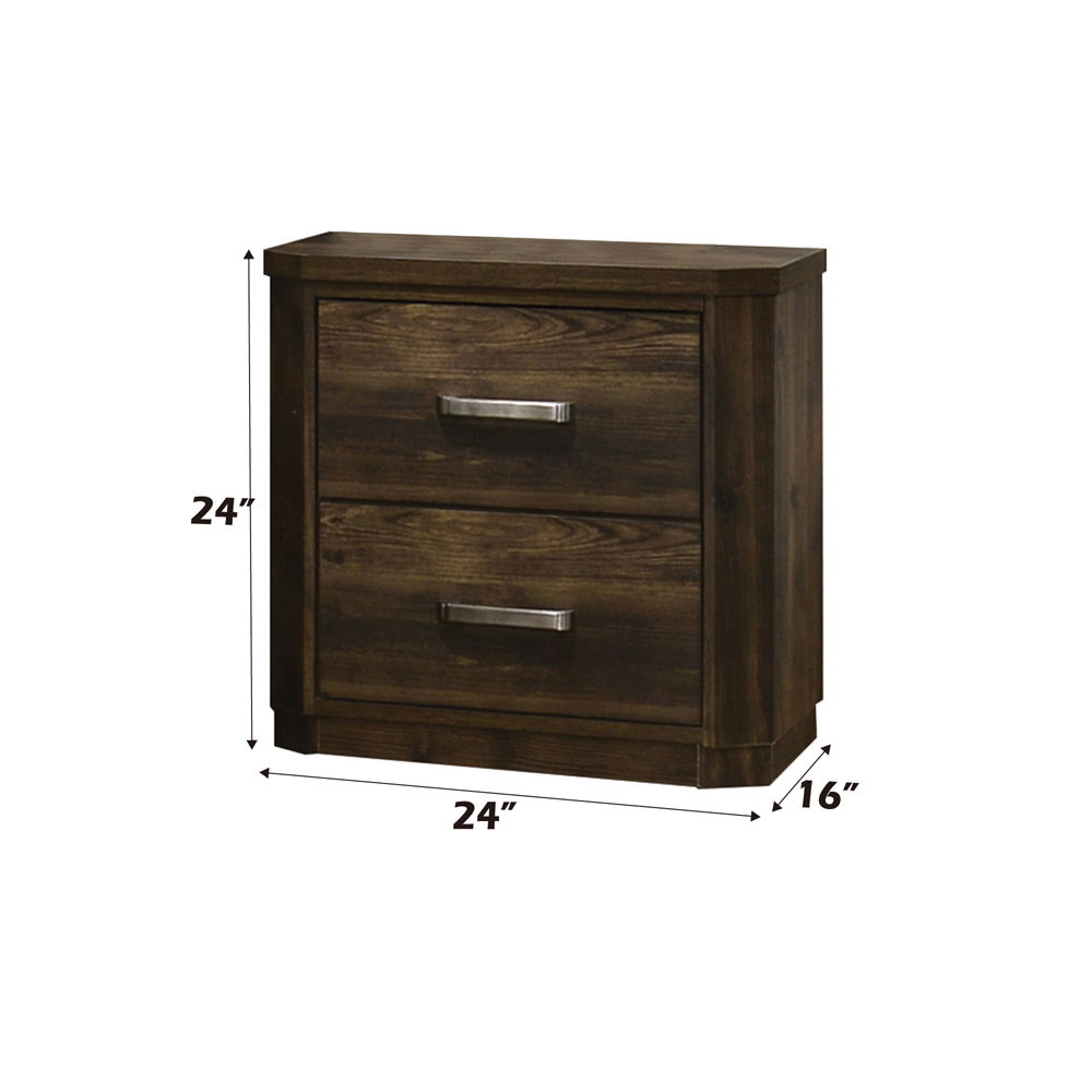 Elettra - Nightstand - Rustic Walnut - Urban Living Furniture (Los Angeles, CA)