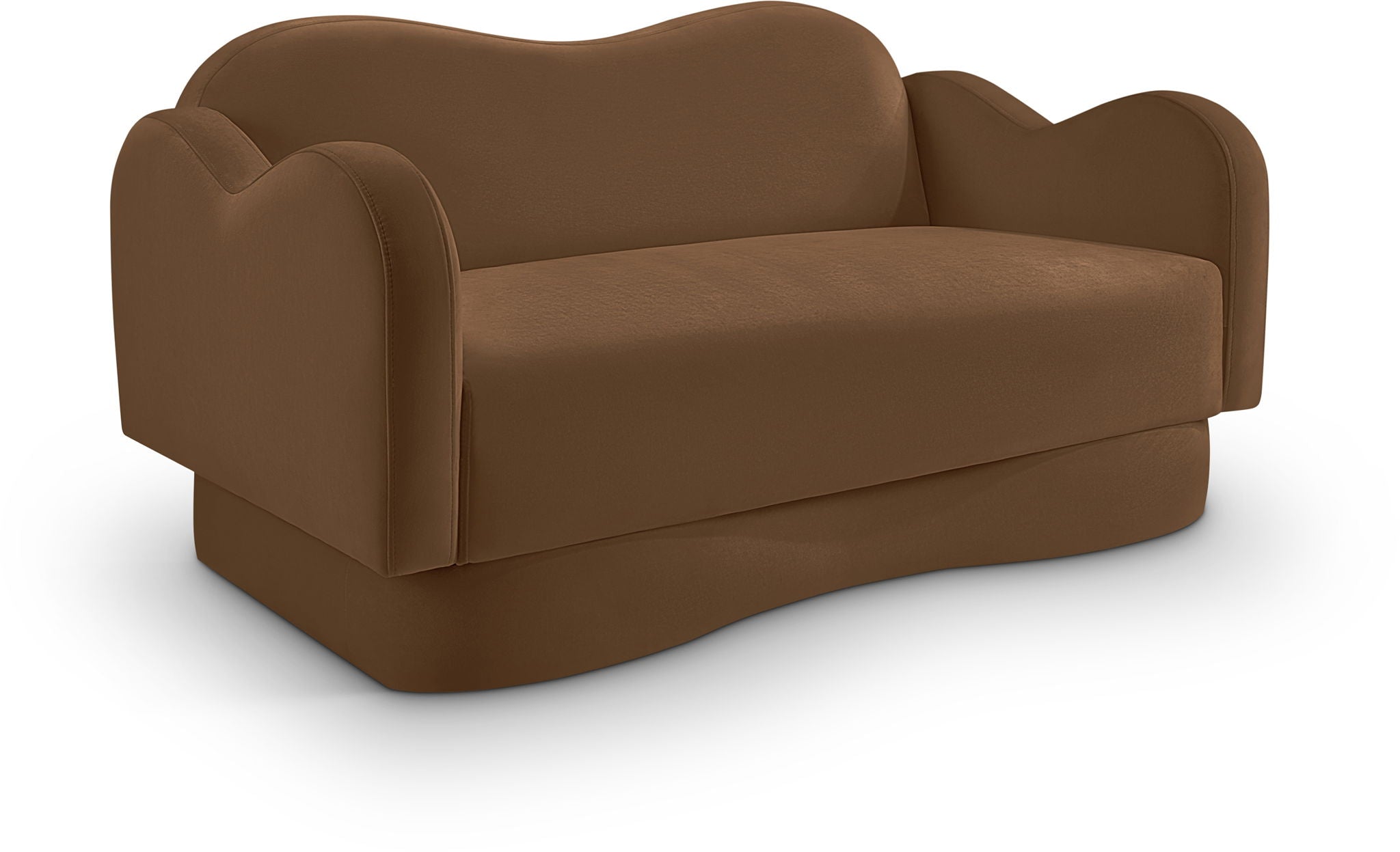 Bloom - Velvet Loveseat - Saddle - Urban Living Furniture (Los Angeles, CA)