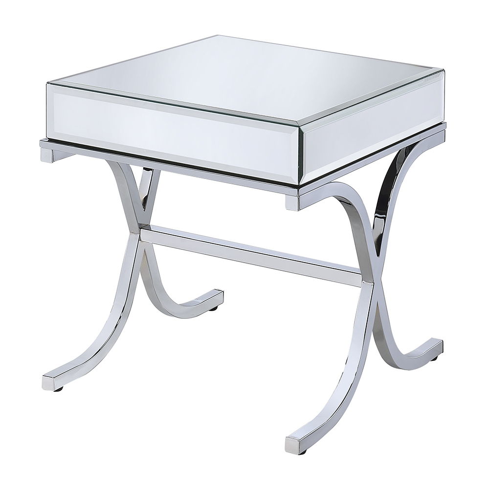 Yuri - End Table - Mirrored & Chrome - Urban Living Furniture (Los Angeles, CA)