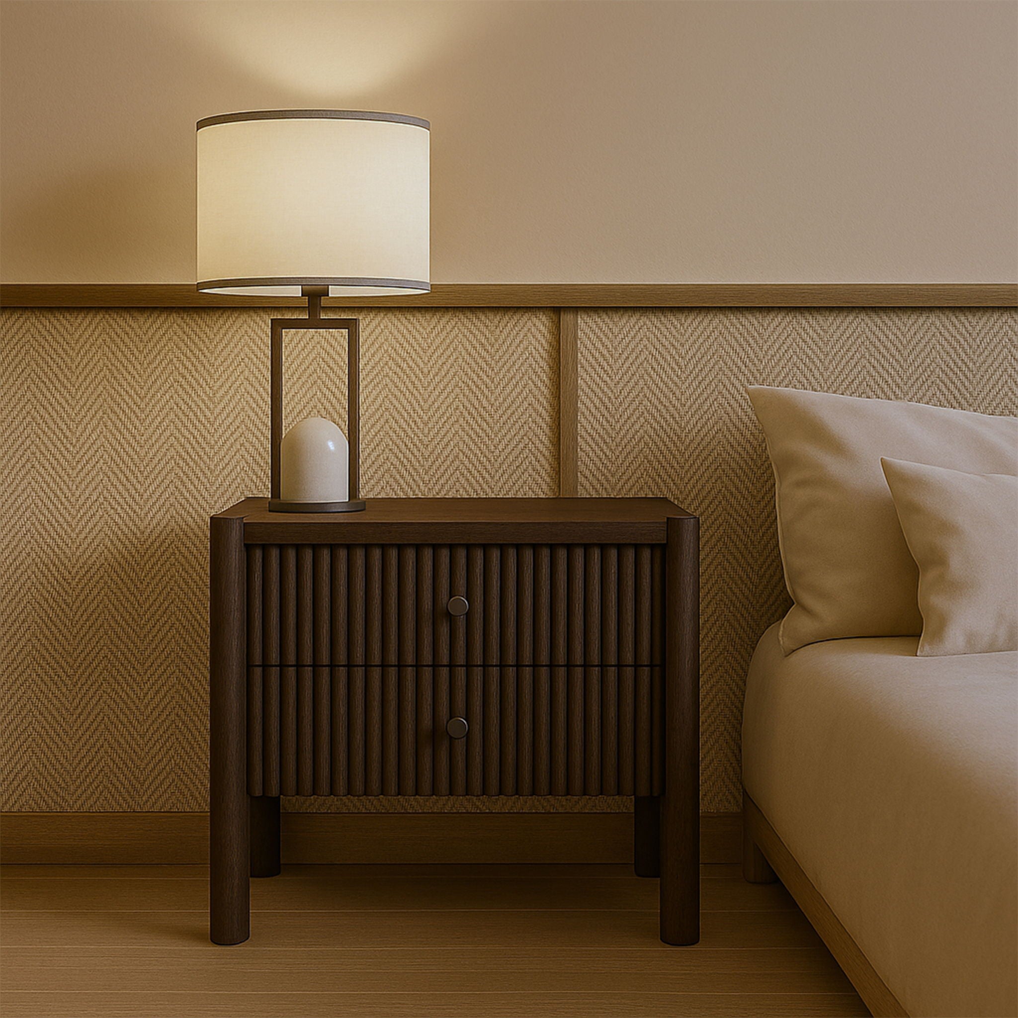 Kivo - Solid Wood Nightstand