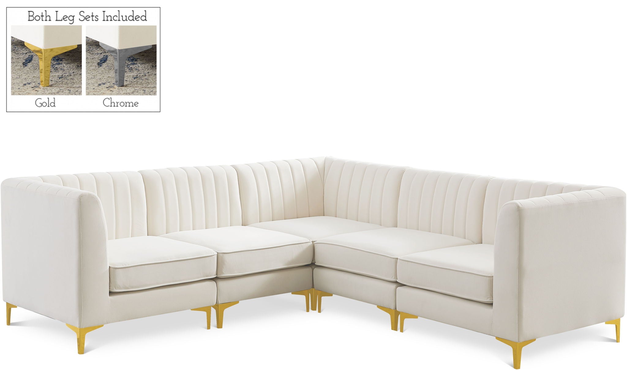 Alina - 5 Piece Modular Corner Sectional - Urban Living Furniture (Los Angeles, CA)