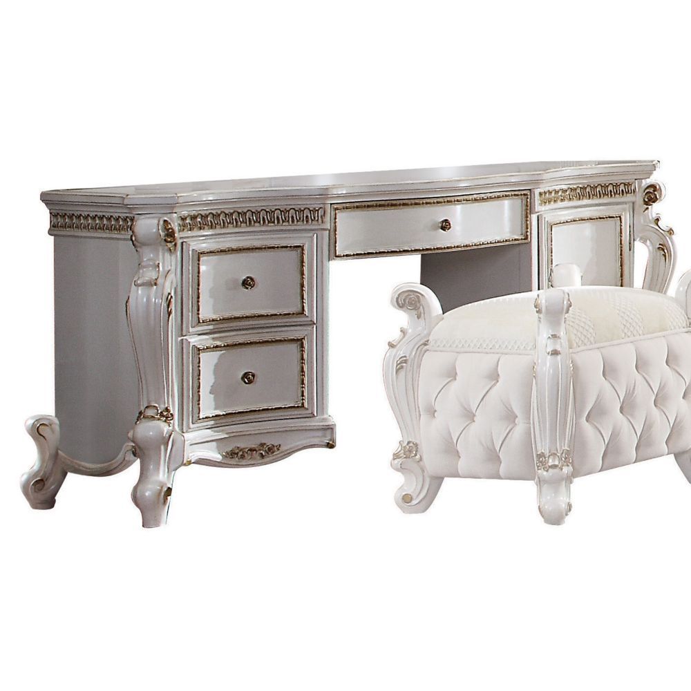 Picardy - Vanity Desk - Antique Pearl - Urban Living Furniture (Los Angeles, CA)