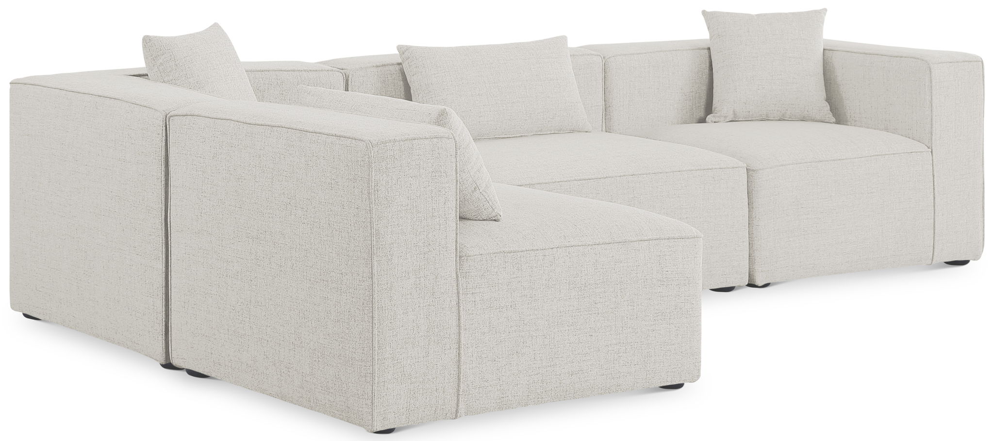 Cube - Linen 4 Piece Modular Corner Sectional - Urban Living Furniture (Los Angeles, CA)