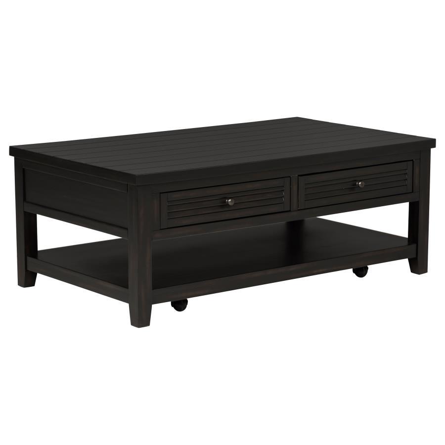 Concord - 2-Drawer Rectangular Coffee Table - Distressed Java - Urban Living Furniture (Los Angeles, CA)