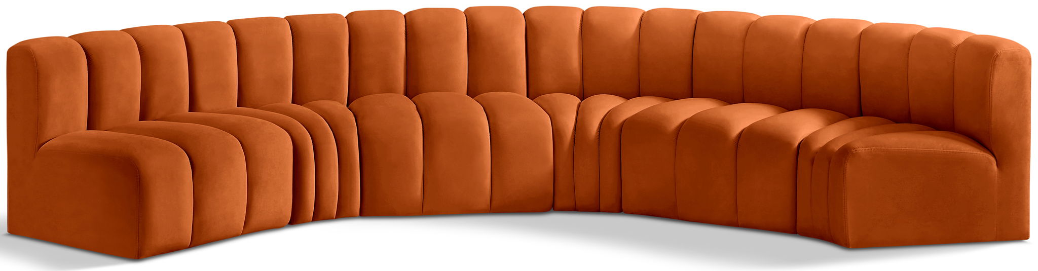 Arc - Velvet 6 Piece U-Shaped Modular Sofa - Urban Living Furniture (Los Angeles, CA)