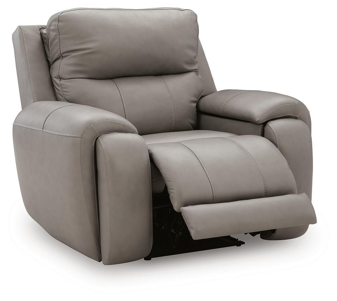 Real Moments - Power Recliner With Audio Seating - Ash - Urban Living Furniture (Los Angeles, CA)