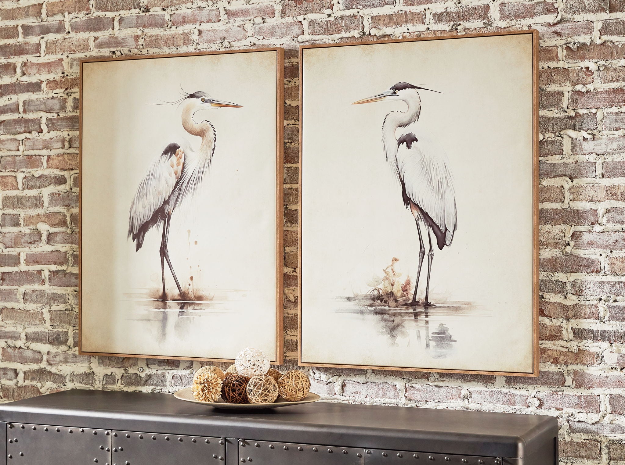 Aubinell - Beige - Wall Art Set (Set of 2) - Urban Living Furniture (Los Angeles, CA)