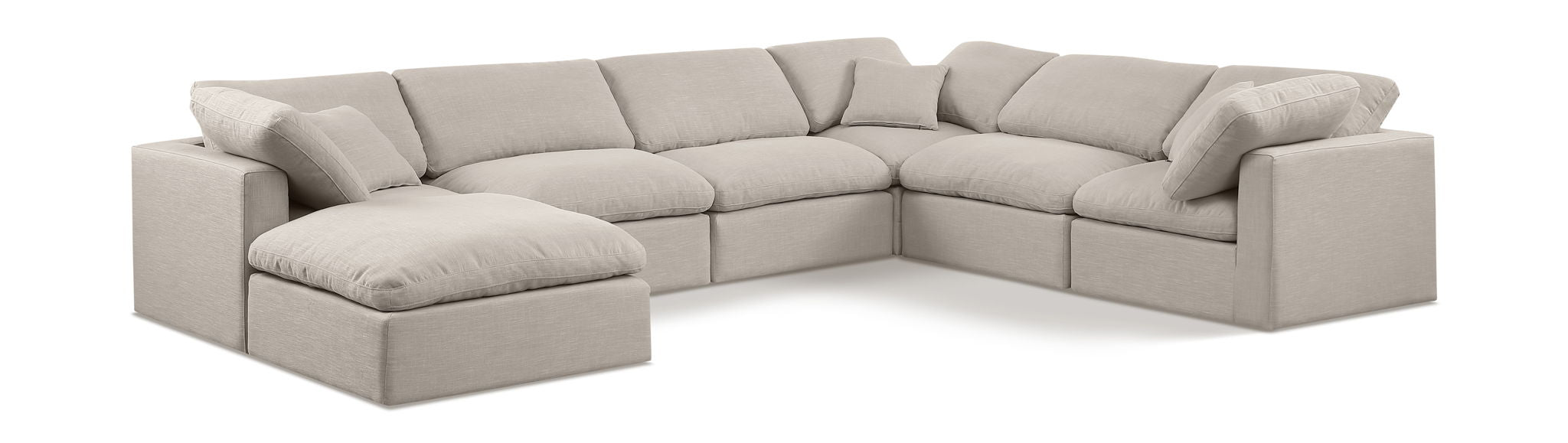 Indulge - Linen 7 Piece Modular Sectional - Urban Living Furniture (Los Angeles, CA)