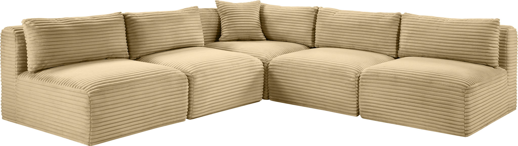 Shaggy - 5 Piece Modular Corner Armless Sectional - Urban Living Furniture (Los Angeles, CA)