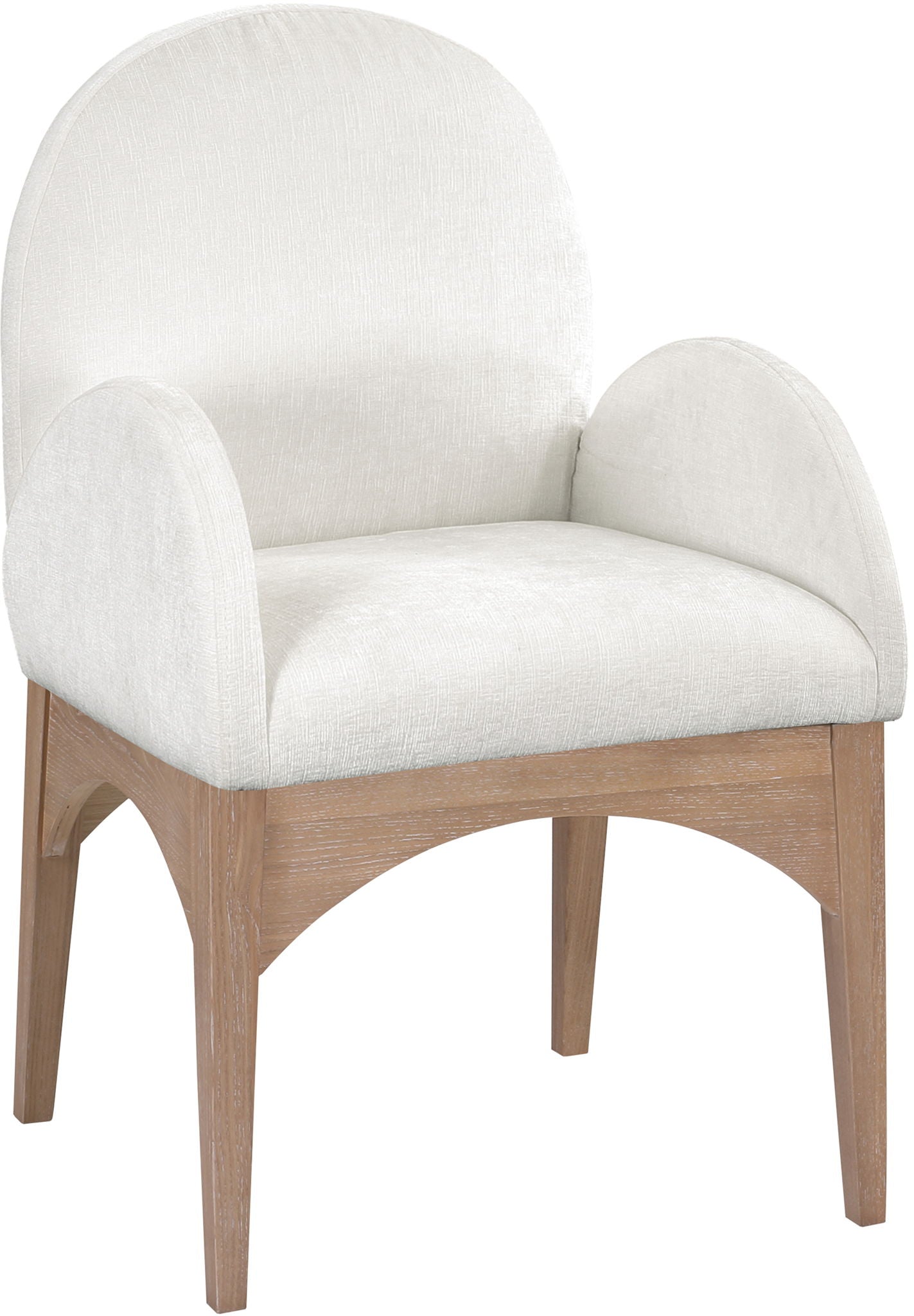 Waldorf - Chenille Dining Arm Chair With Natural Legs - Urban Living Furniture (Los Angeles, CA)