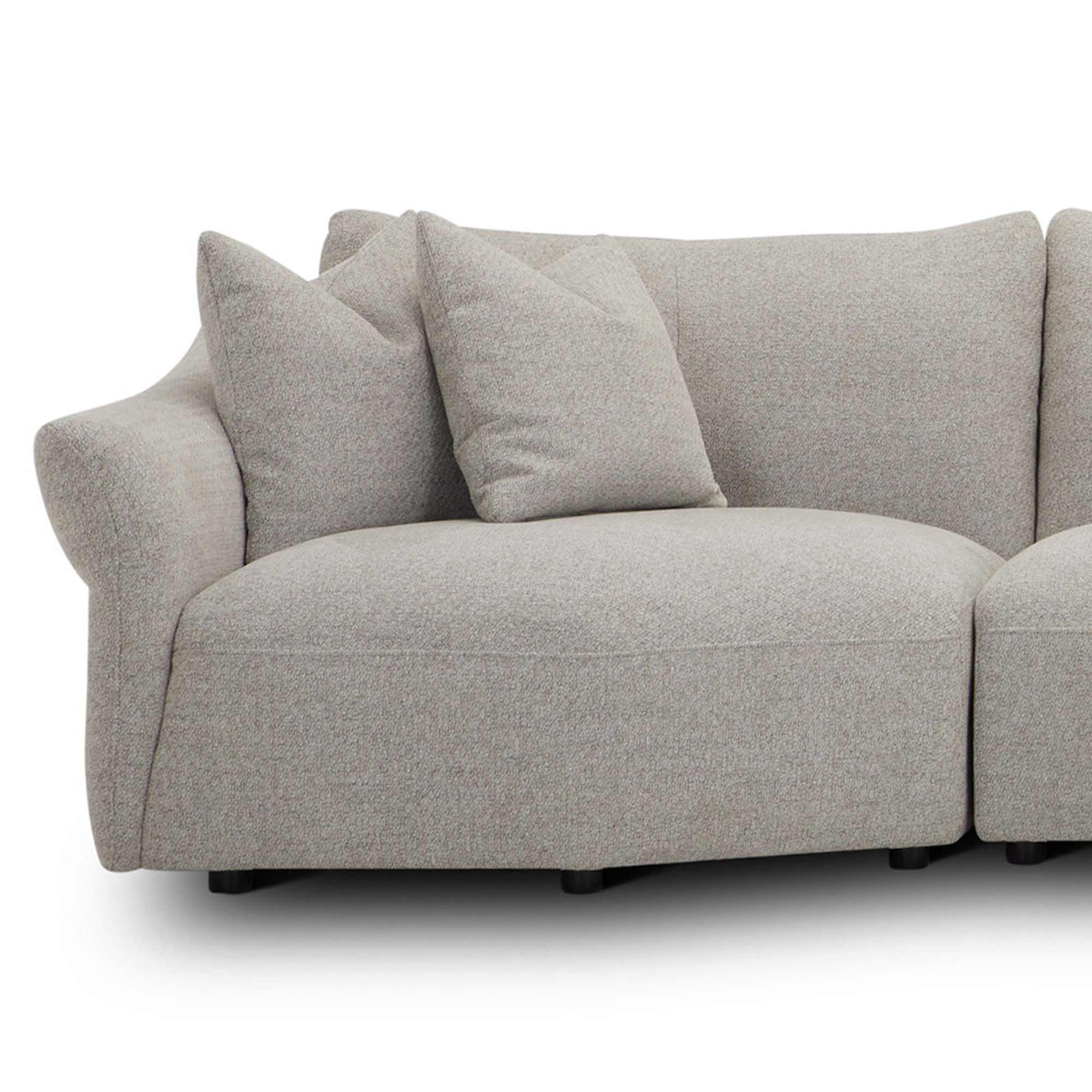 Playful - Left Arm Facing Bumper Chaise - Canes Cobblestone - Urban Living Furniture (Los Angeles, CA)