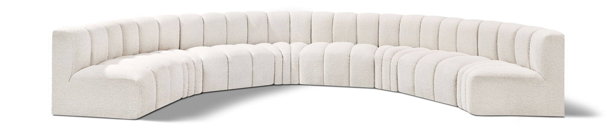 Arc - Boucle Fabric 8 Piece U-Shaped Modular Sofa - Urban Living Furniture (Los Angeles, CA)