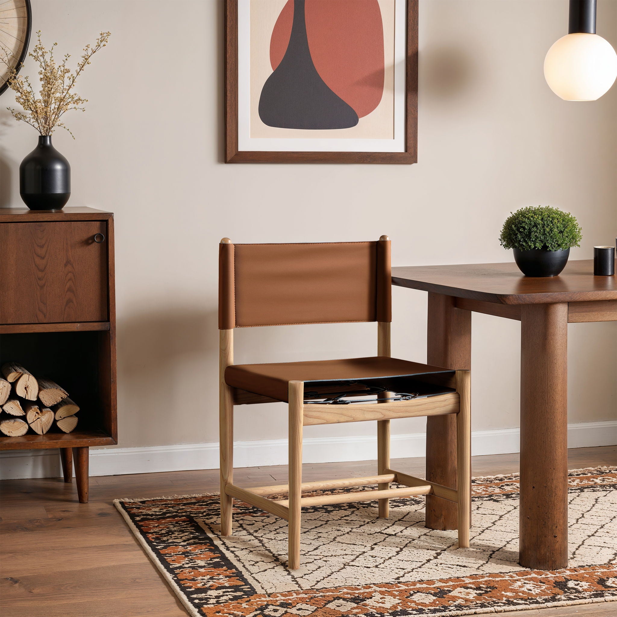 Rawlins - Dining Chair (Set of 2) - Natural Frame - Urban Living Furniture (Los Angeles, CA)